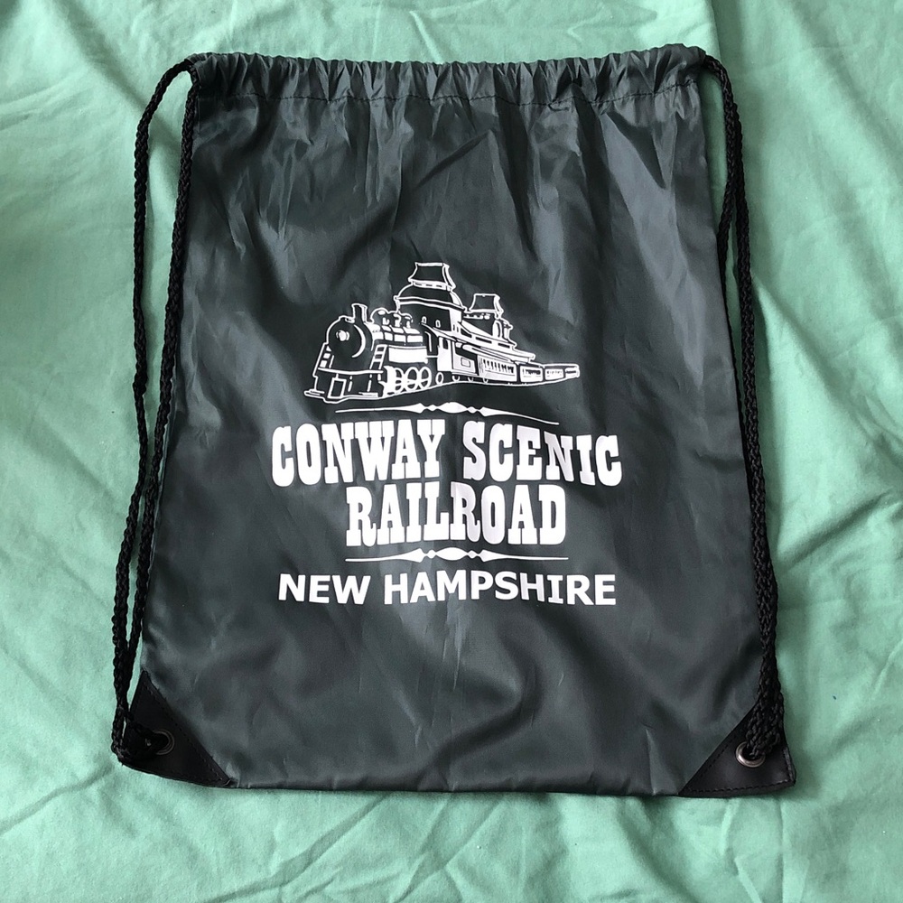 🧡 Conway Scenic Railroad NH Drawstring Backpack